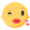 Face Blowing a Kiss emoji on Mozilla